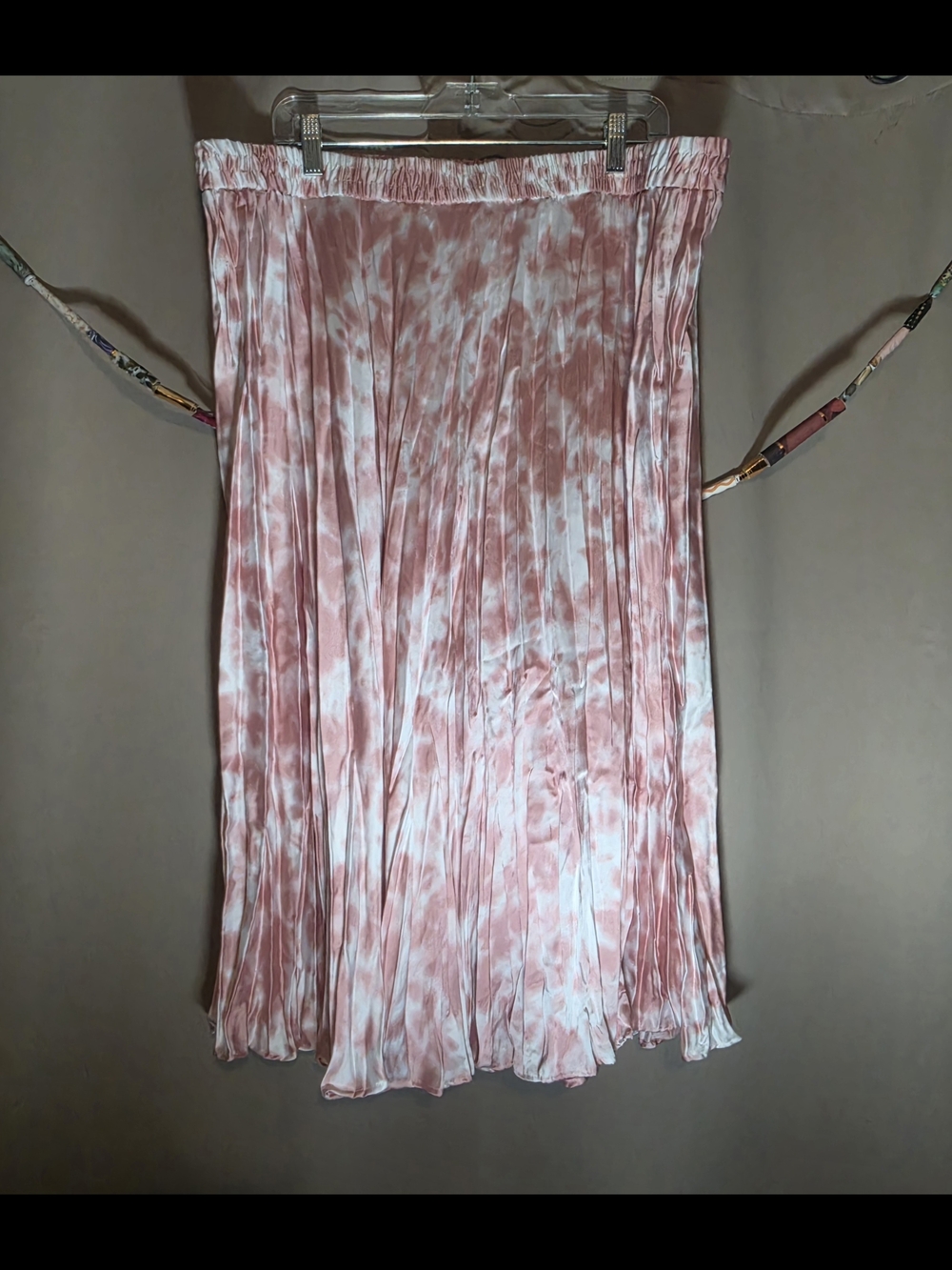 Time and Tru Tie-Dye Pleated Midi Skirt Size 3XL (22)